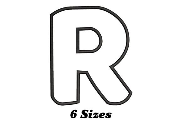 Alphabet Letter R Outline Embroidery Design Review