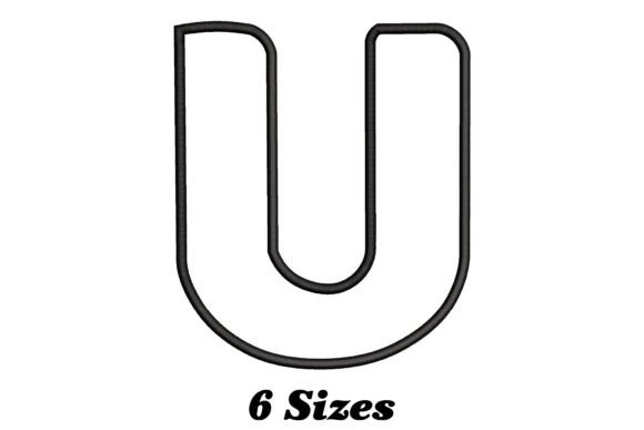 Alphabet Letter U Outline Embroidery Review