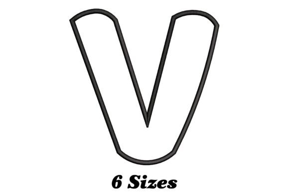 Alphabet Letter V Outline Review