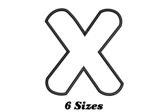 Alphabet Letter X Outline Embroidery Review