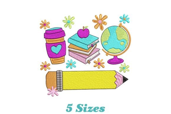 Beautiful Teacher Pencil Embroidery Review