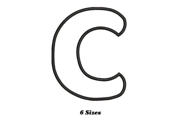 Letter C Outline Embroidery Design Review