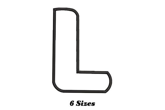 Letter L Outline Embroidery Review