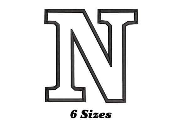 Letter N Outline Embroidery Design Review