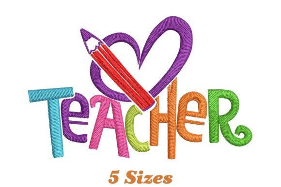 Love Teacher Embroidery Design Review