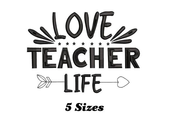 Love Teacher Life Embroidery Review
