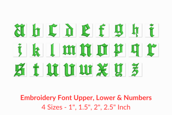 Old English Font Embroidery Review
