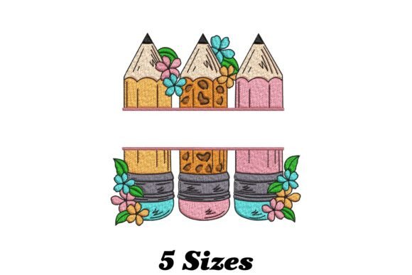 Pencil Split Name Frame Embroidery Review