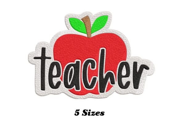 Teacher Apple Embroidery Review